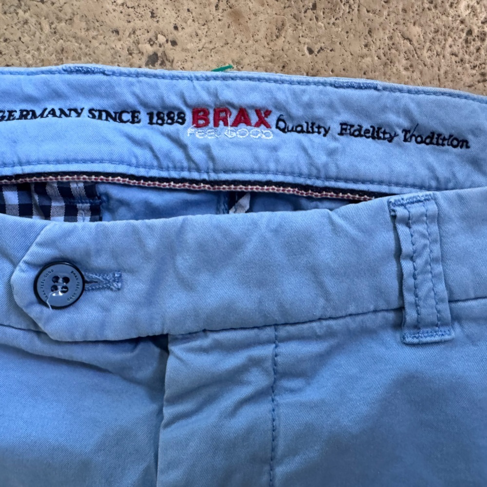 BRAX BABY BLUE CHINO PANTS -SZ 36x34 - Picture 5 of 5